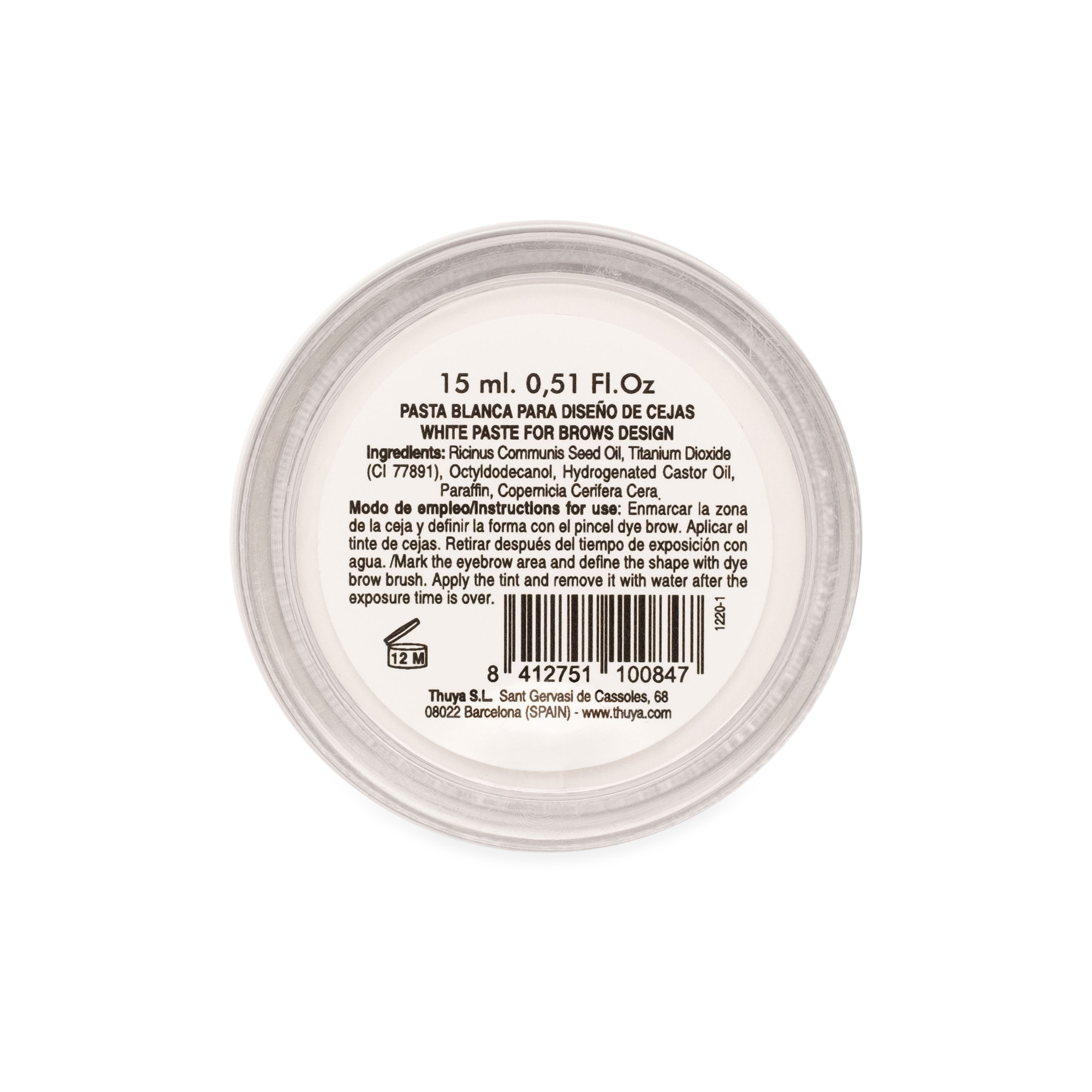 Thuya Biała pasta do geometrii brwi Thuya Biała pasta do geometrii brwi