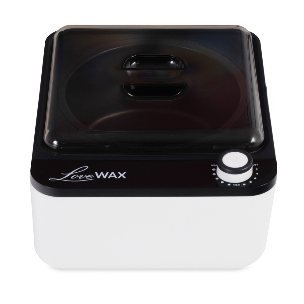 LoveWax BWW1 Wachswärmer - weiß und schwarz, 500ml mit Teflonkartusche