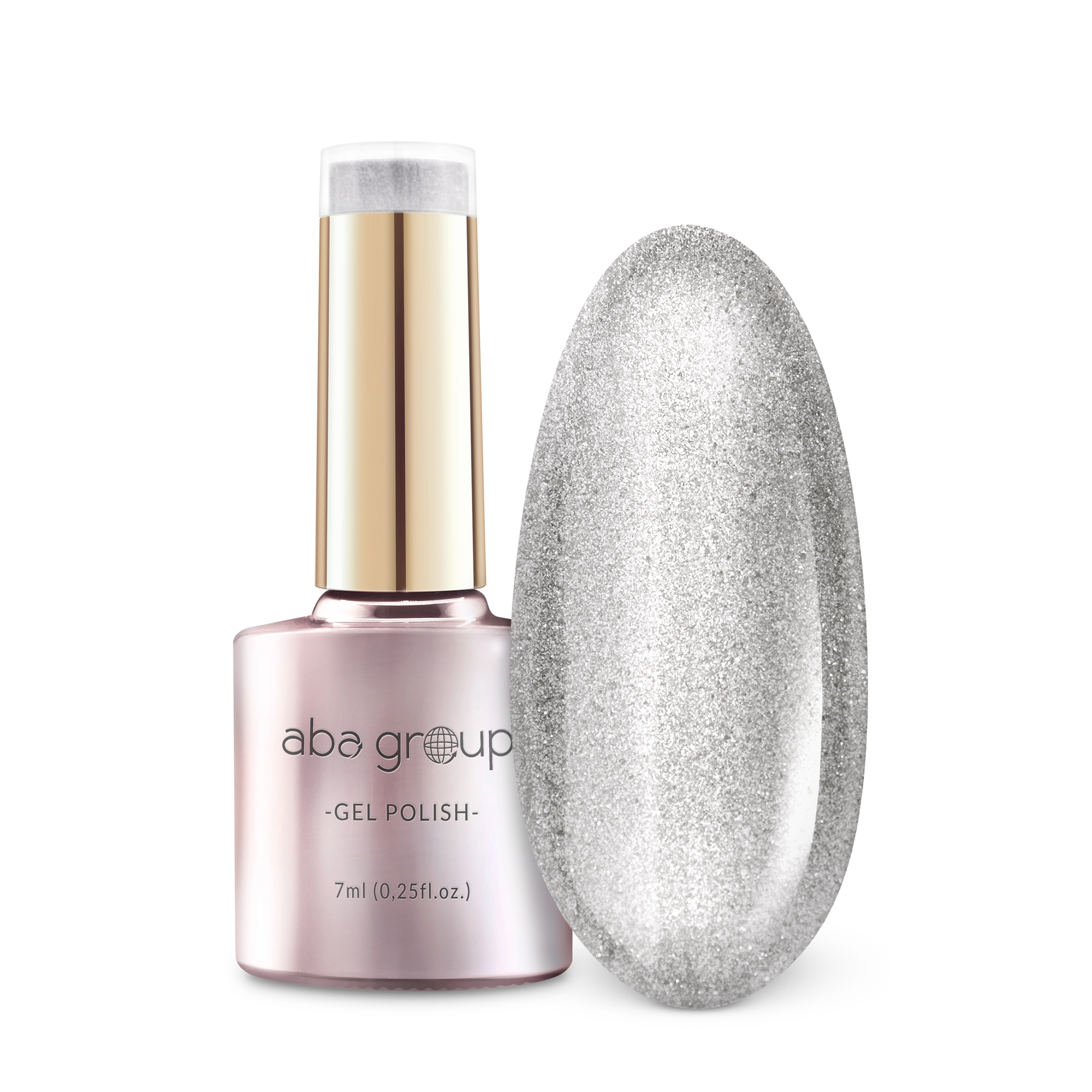 Aba Group Hybrid-Nagellack Silber Glitzer 741 Silver Shiver - 7 ml