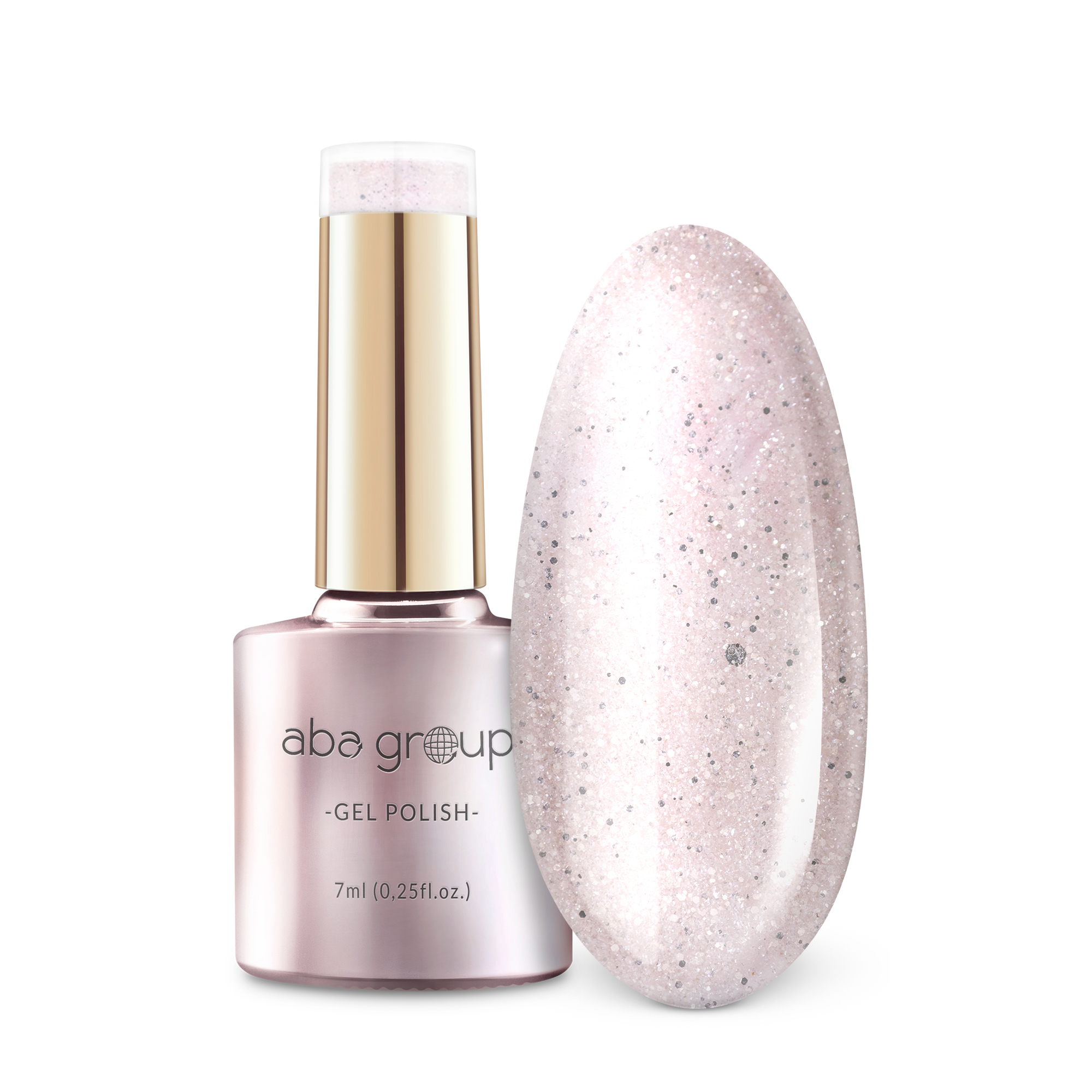 Aba Group Hybrid-Nagellack Silbernes Konfetti 744 Ice Spice - 7 ml