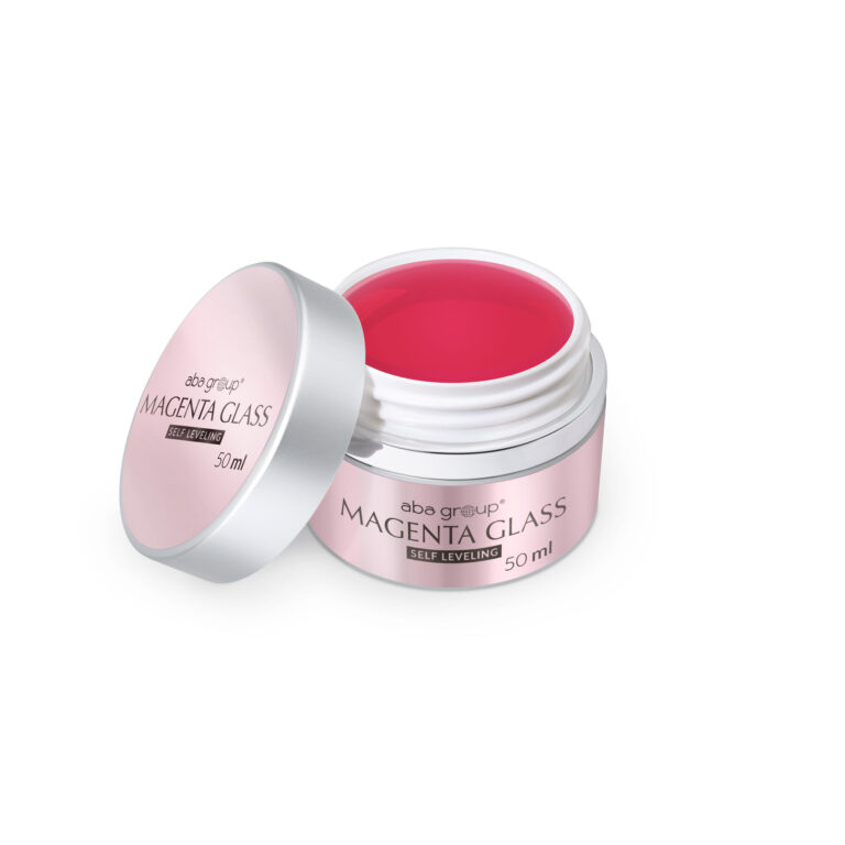 MAGENTA GLASS SELF LEVELING GEL Aba Group 50ml – samopoziomujący żel transparentny o różowym połysku