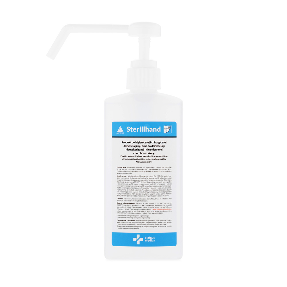 Sterill Hand 0,5 L - The preparation for hygienic and surgical hand skin disinfection with an atomizer