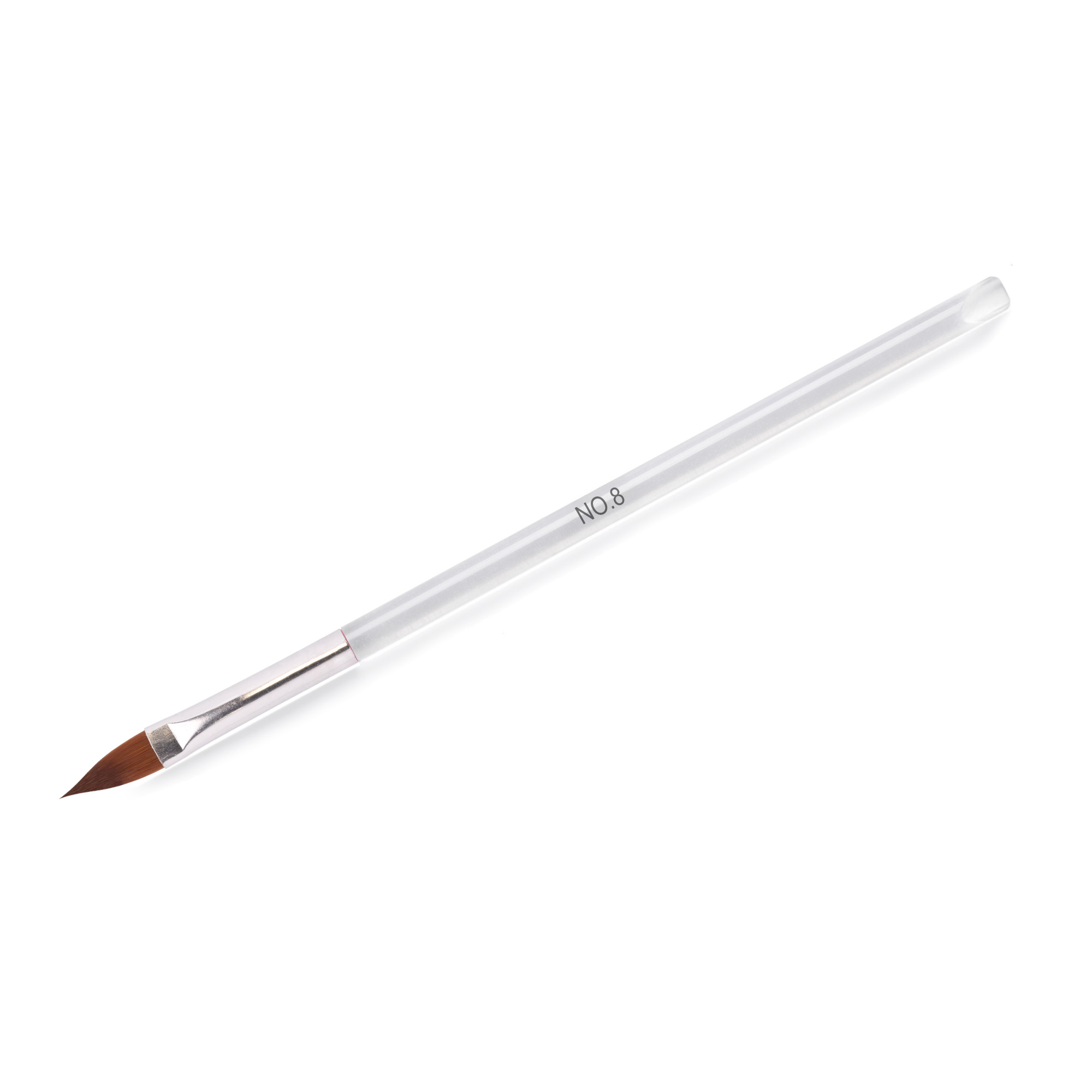 Wooden acrylic brush  transparent #8