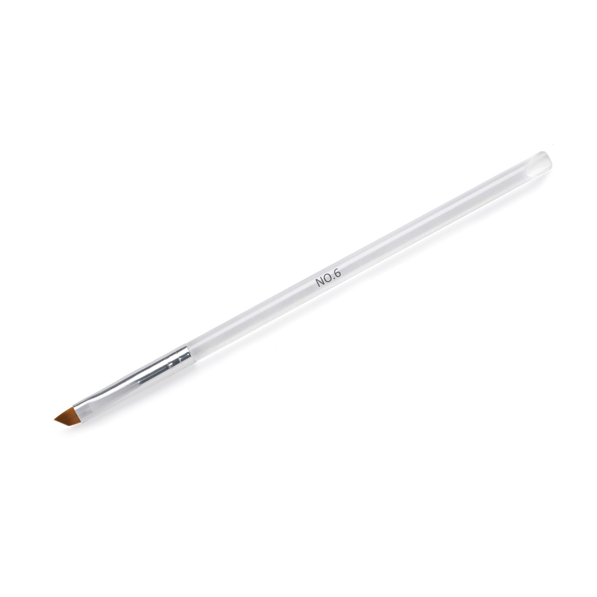 Angled Gel Brush Transparent Handle #4