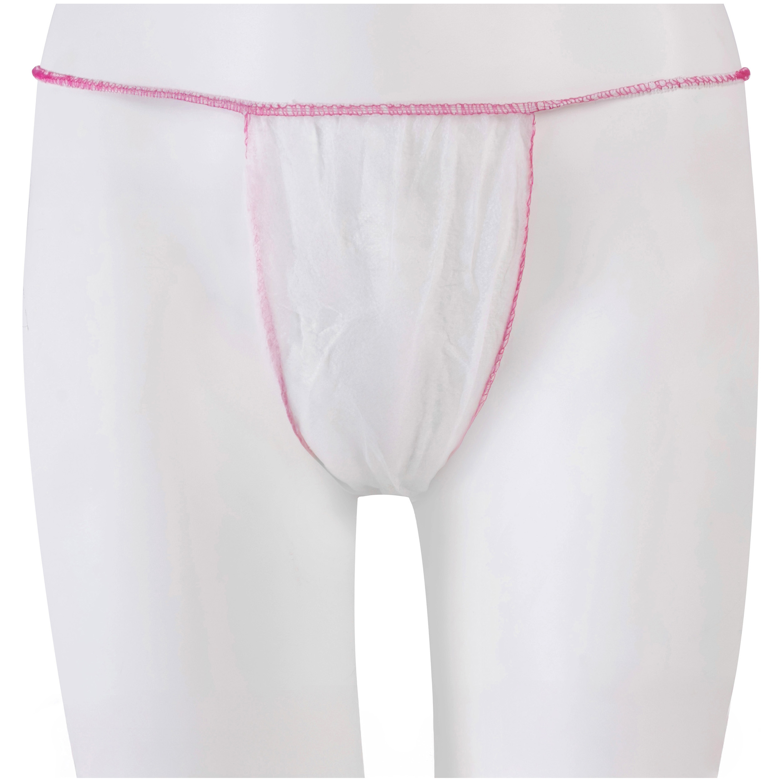 Women’s Nonwoven Disposable Thongs – White, One Size, 1 piece