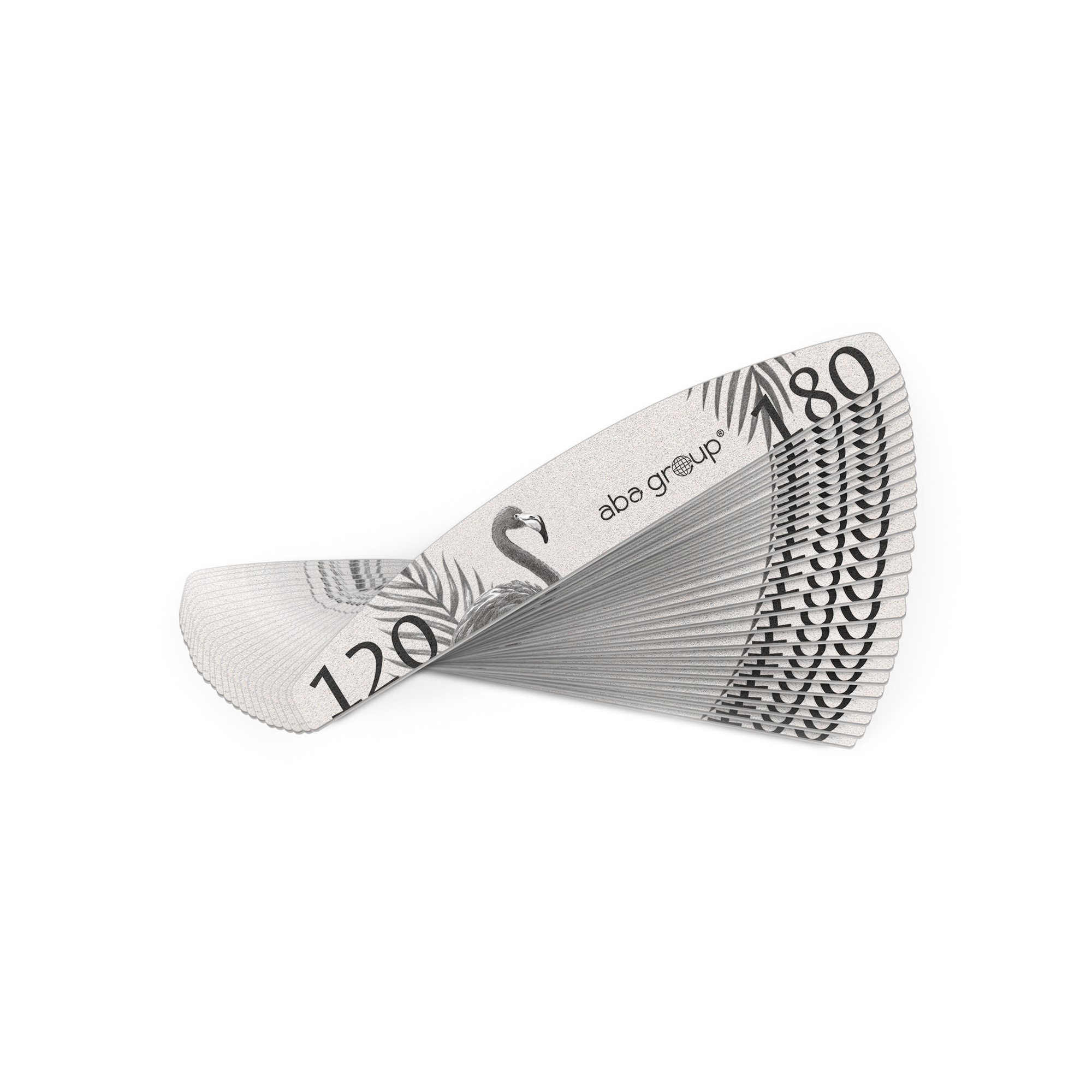 Aba Group Nail File HALF MOON 120/180 STANDARD – FLAMING, 25