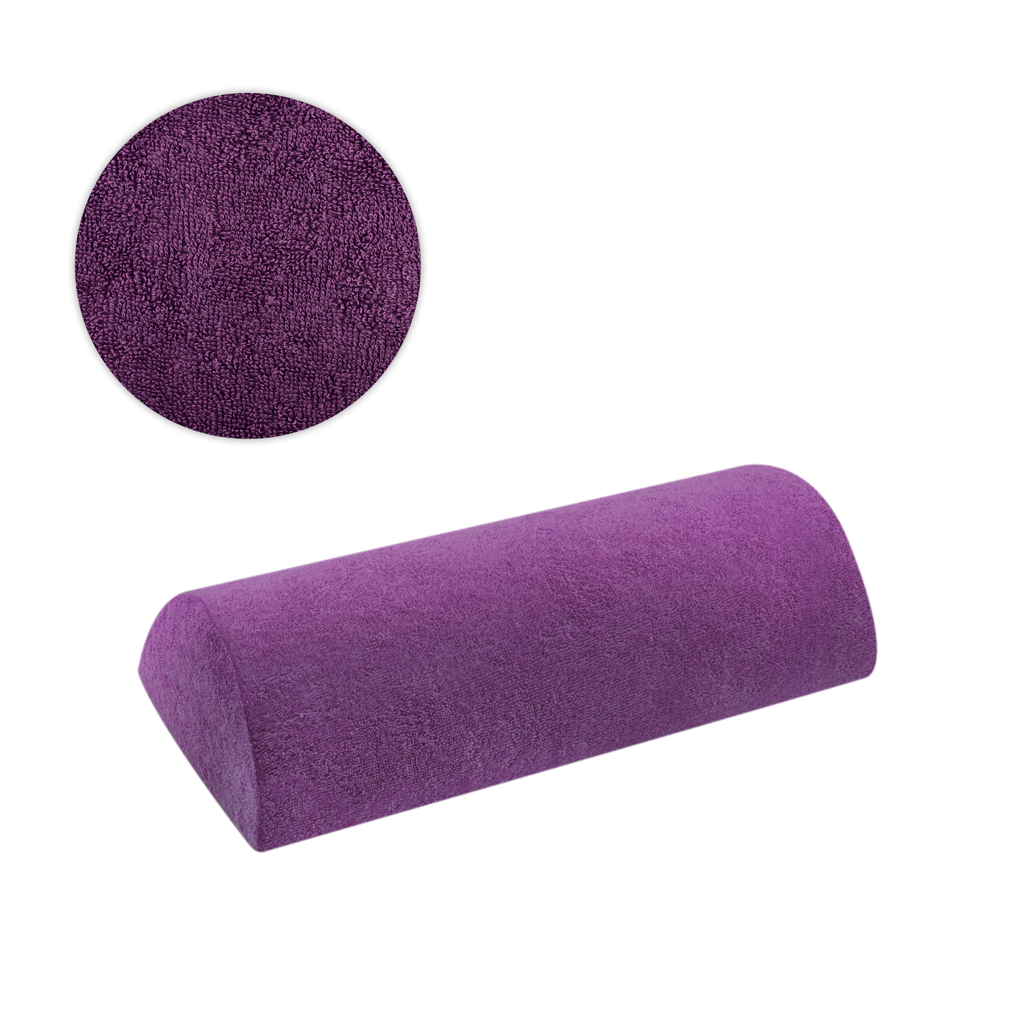 Aba Group Terrycloth cover for roller with zipper under hands, PURPLE