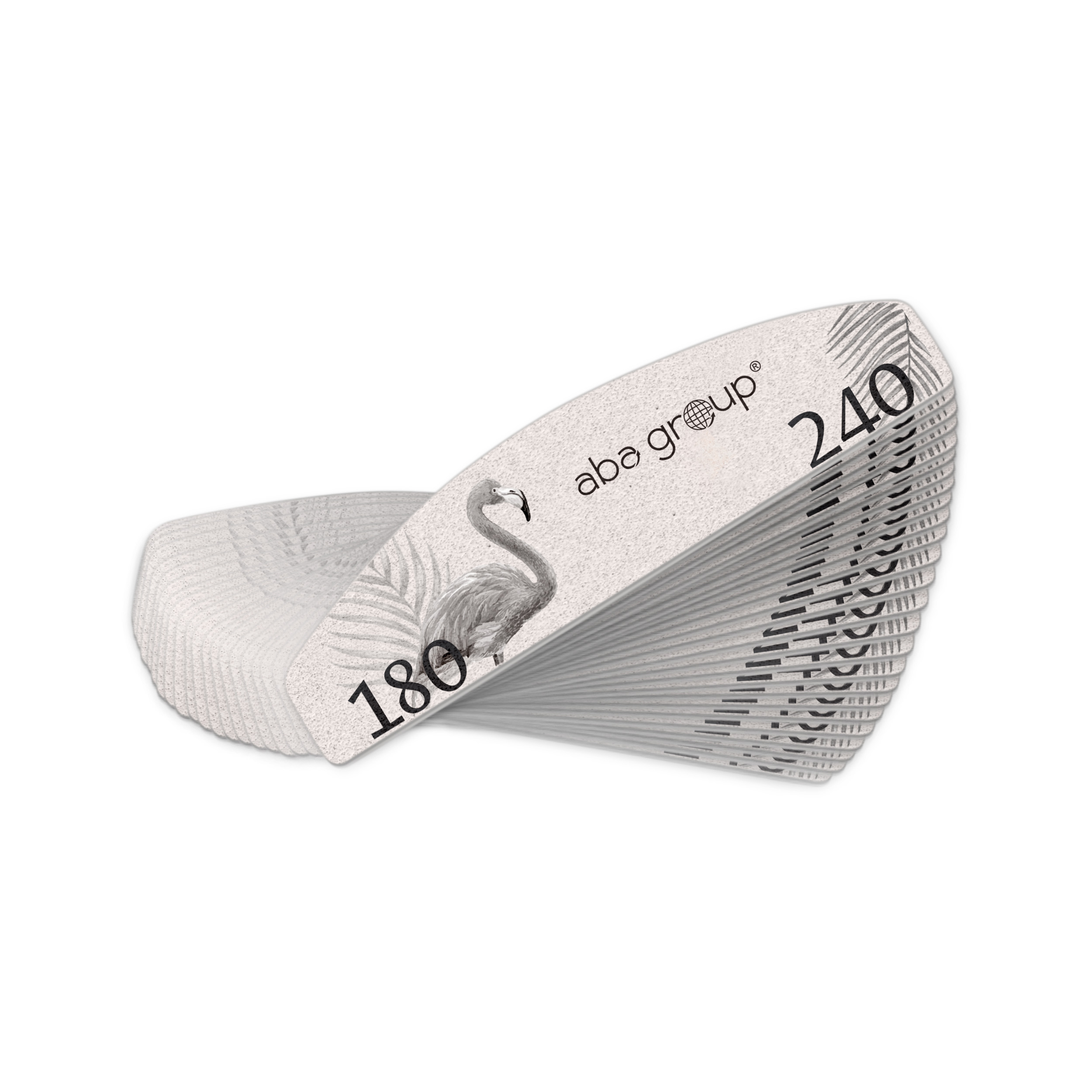 Nail file FLAMINGI MINI Aba Group 180/240 SLIM