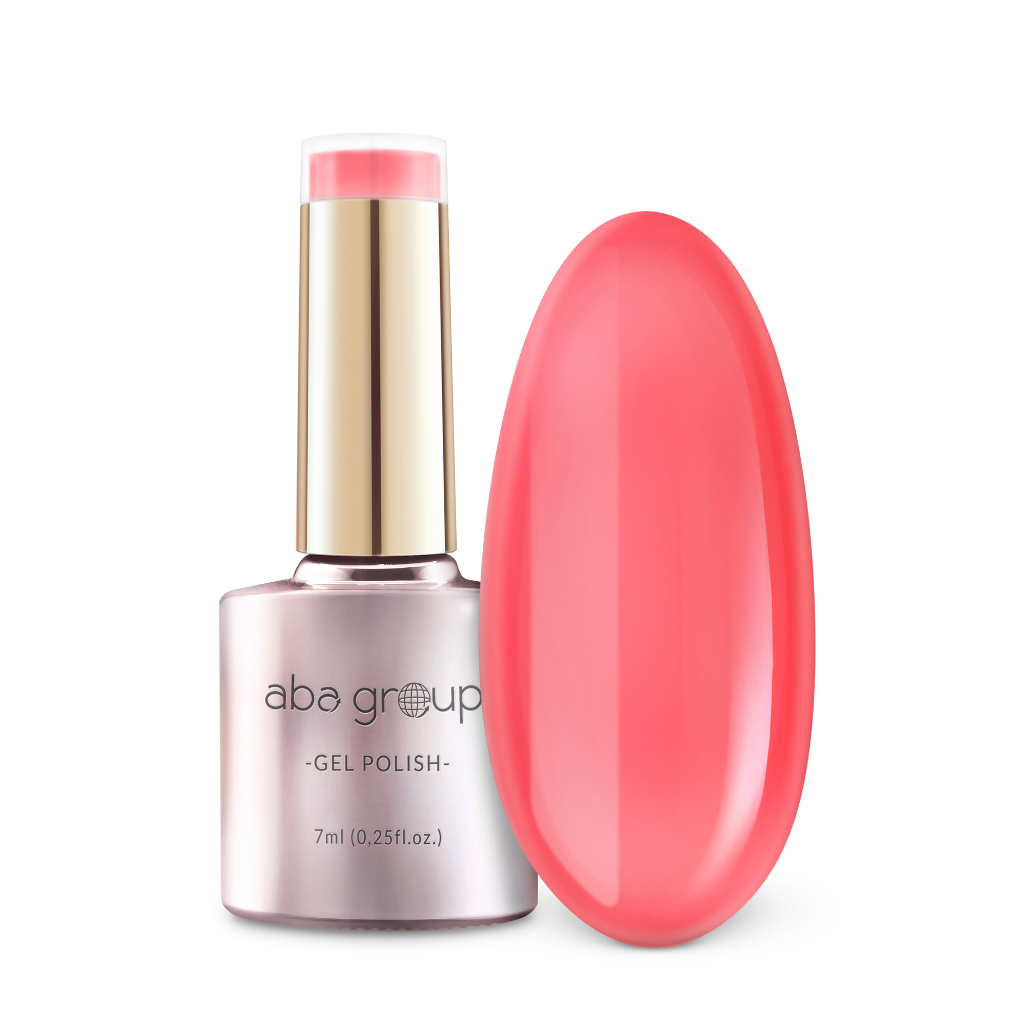 Aba Group Hybrid Nail Polish Coral Neon 726 Coral Flash - 7 ml