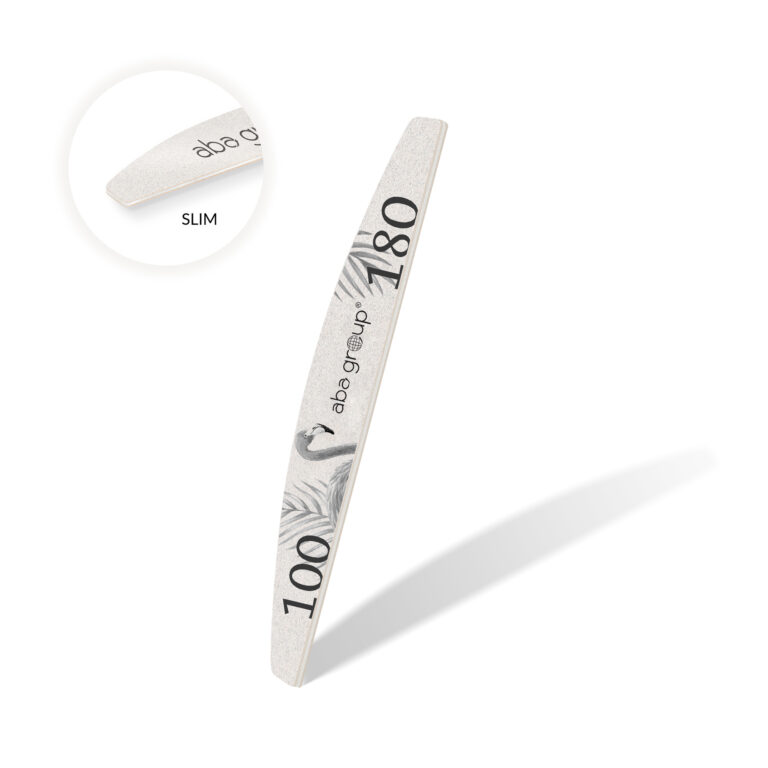 Pilnik do paznokci FLAMING Aba Group PÓŁKSIĘŻYC 100/180 SLIM