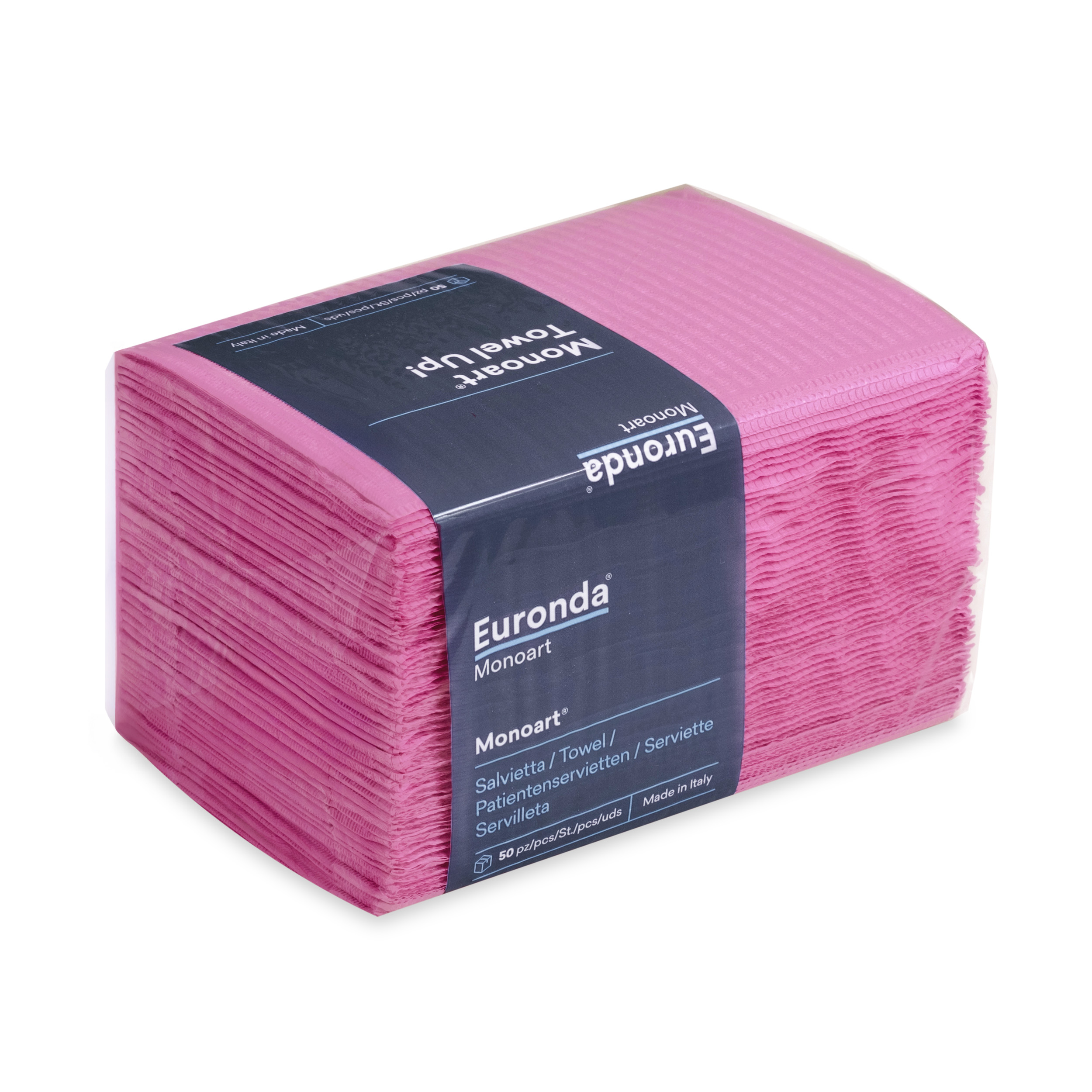 Euronda Tovagliette carta-pellicola Towel Up! fucsia, 50 pz