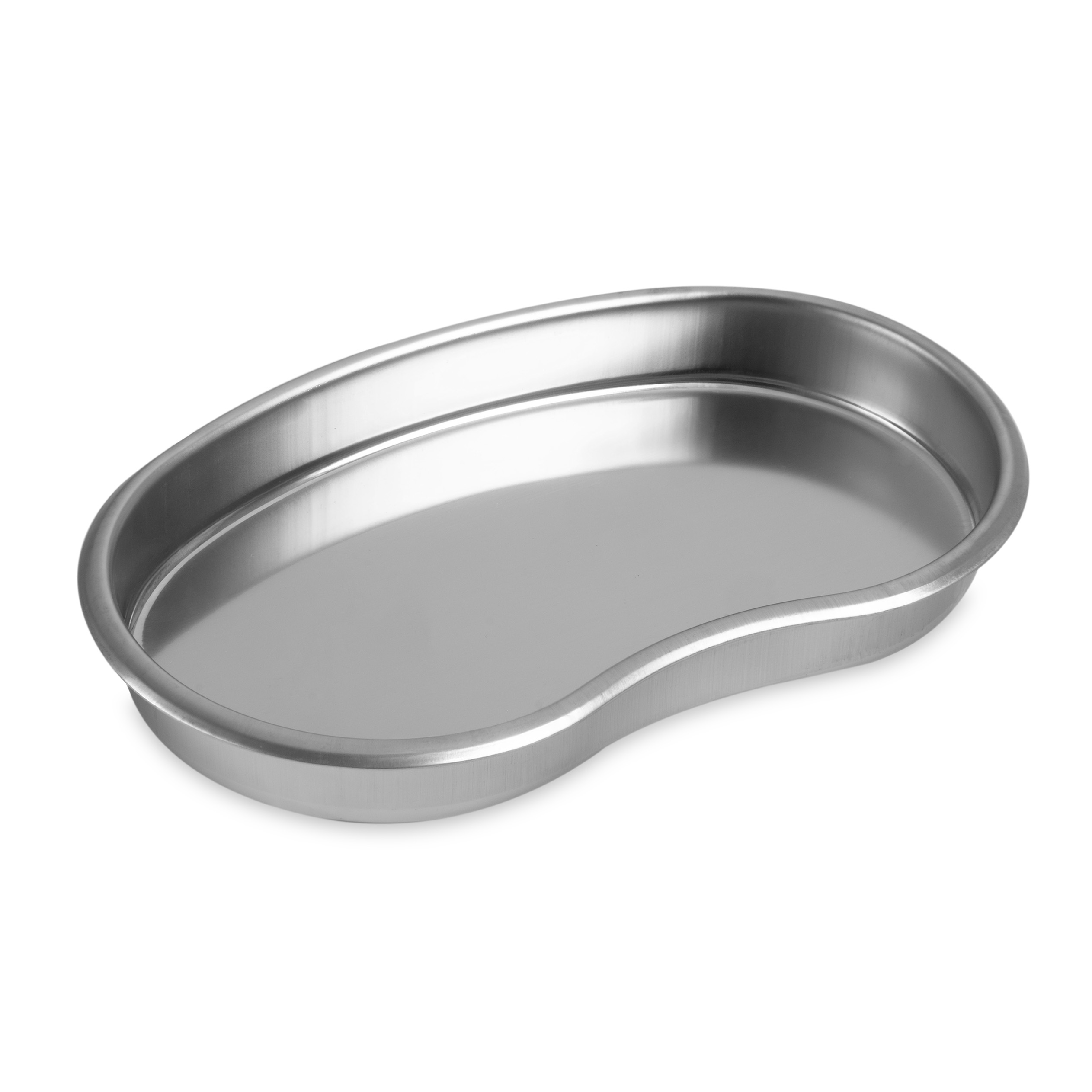Vaschetta reniforme per strumenti in acciaio inox, media, 20 × 13 cm