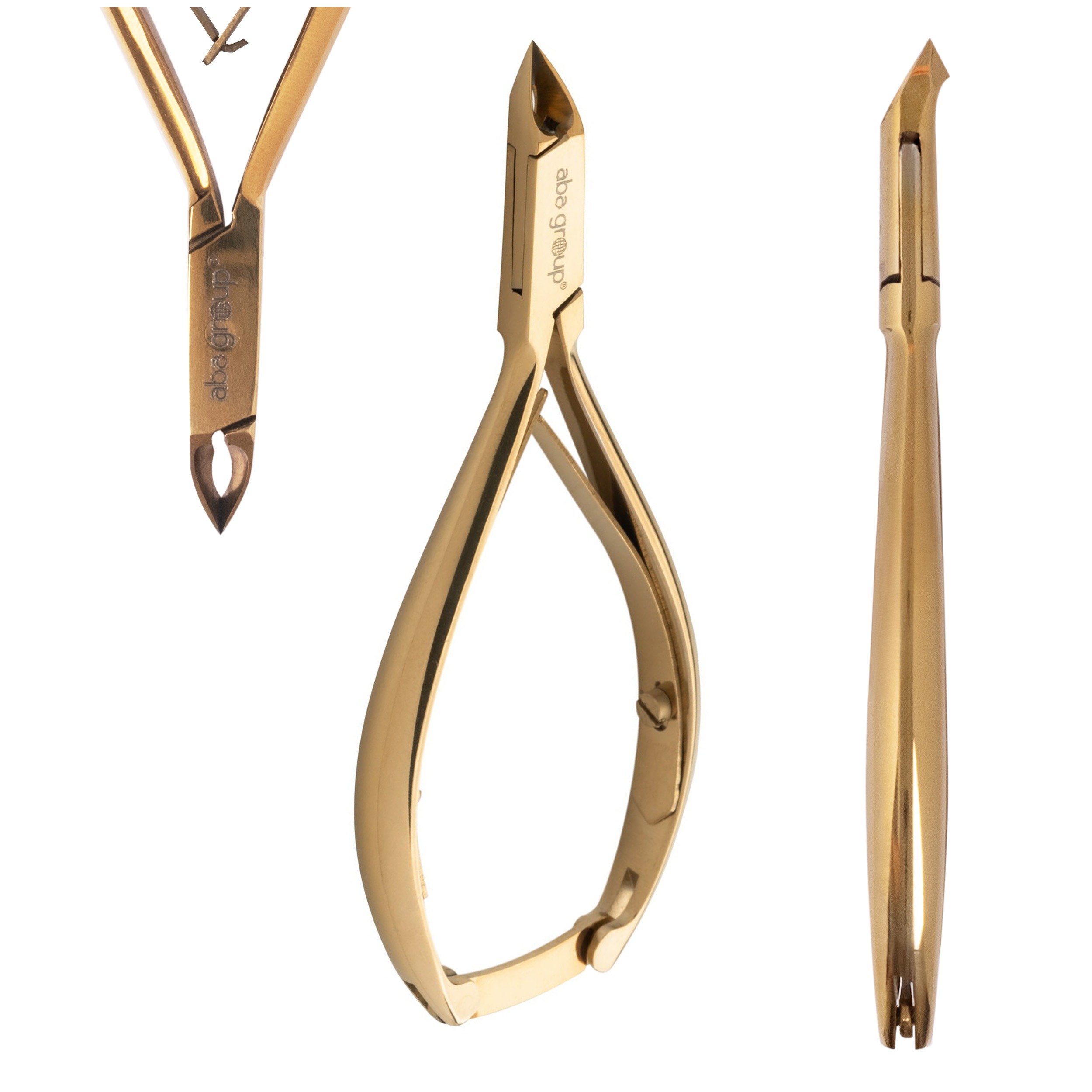 Tronchesi per cuticole, oro, doppia molla Aba Group 5 mm (1139)