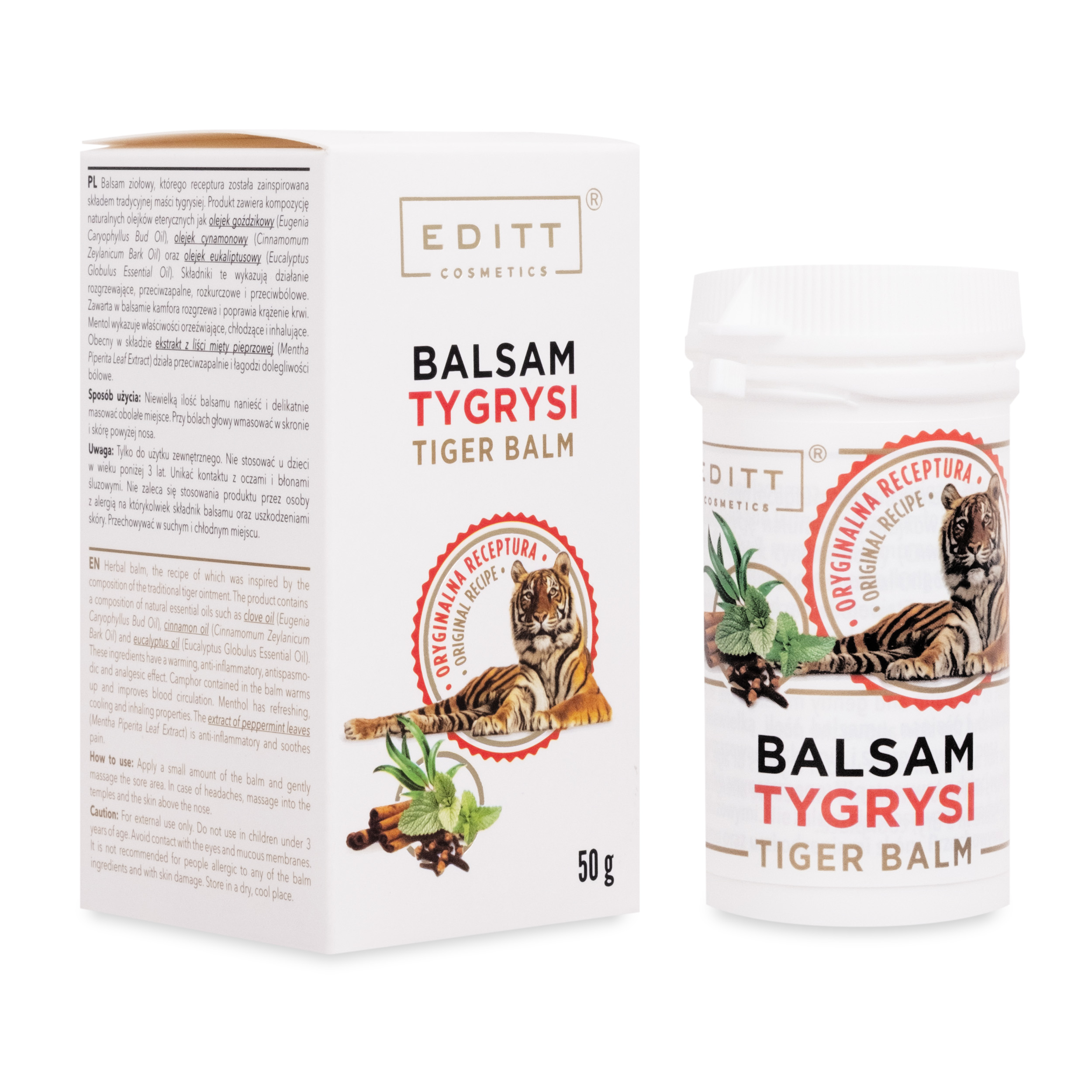 Editt Cosmetics Tigrí balzam, 50 g