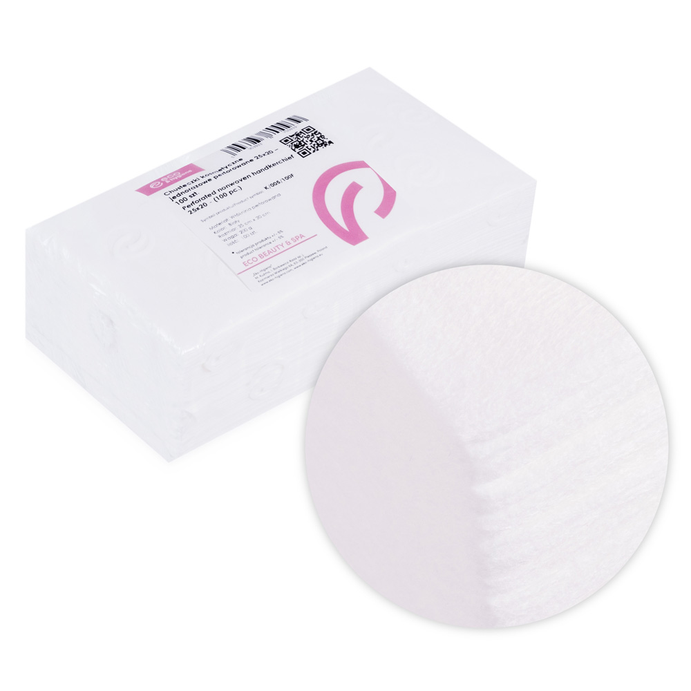 Perforované kozmetické obrúsky 25 × 20 cm – 100 ks