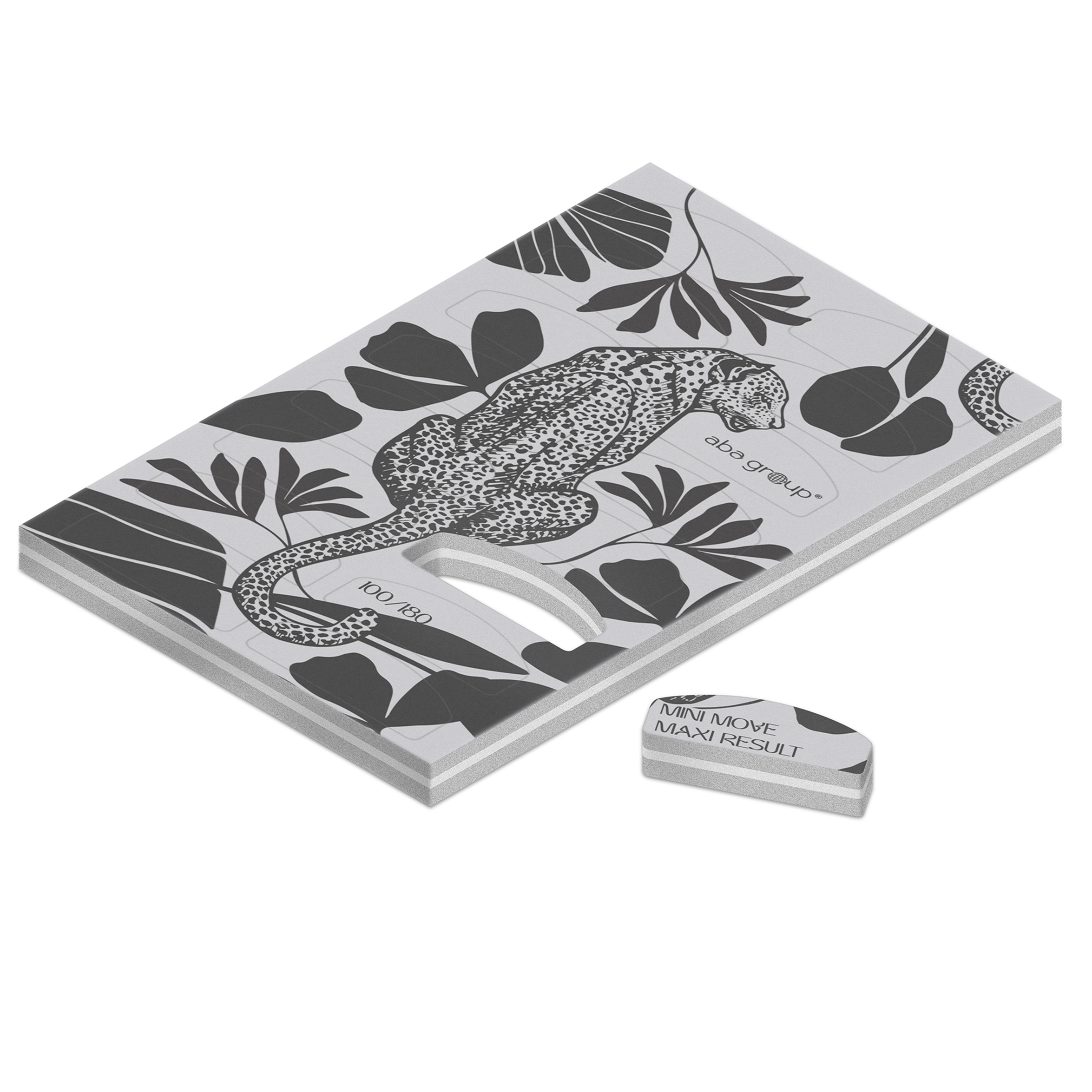 Aba Group Pop-off Buffer – Blok jednorazových polierok polmesiac Leopard 100/180 (1 plát x 16 ks)