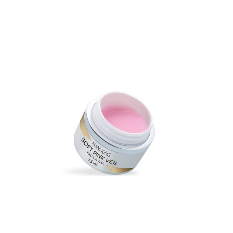 MANI KING PRO LVL GEL Soft Pink Veil – żel samopoziomujący – 15ml