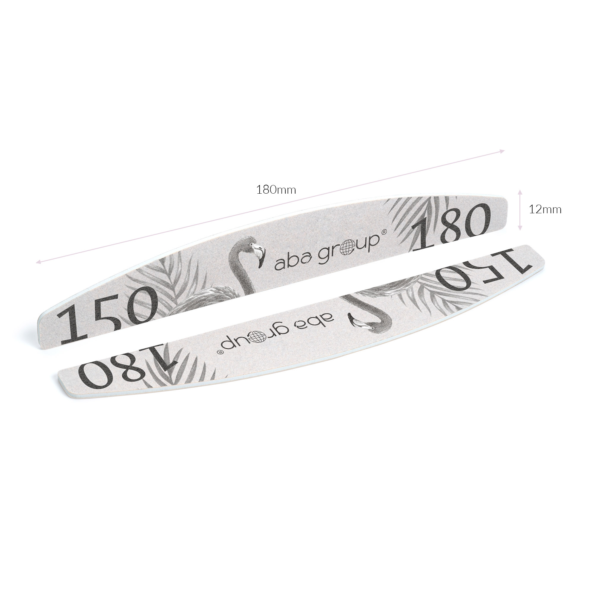 Aba Group BEZPIECZNY PAKIET Pilnik do paznokci PÓŁKSIĘŻYC 150/180 SLIM – FLAMING, 500 sztuk Aba Group BEZPIECZNY PAKIET Pilnik do paznokci PÓŁKSIĘŻYC 150/180 SLIM – FLAMING, 500 sztuk