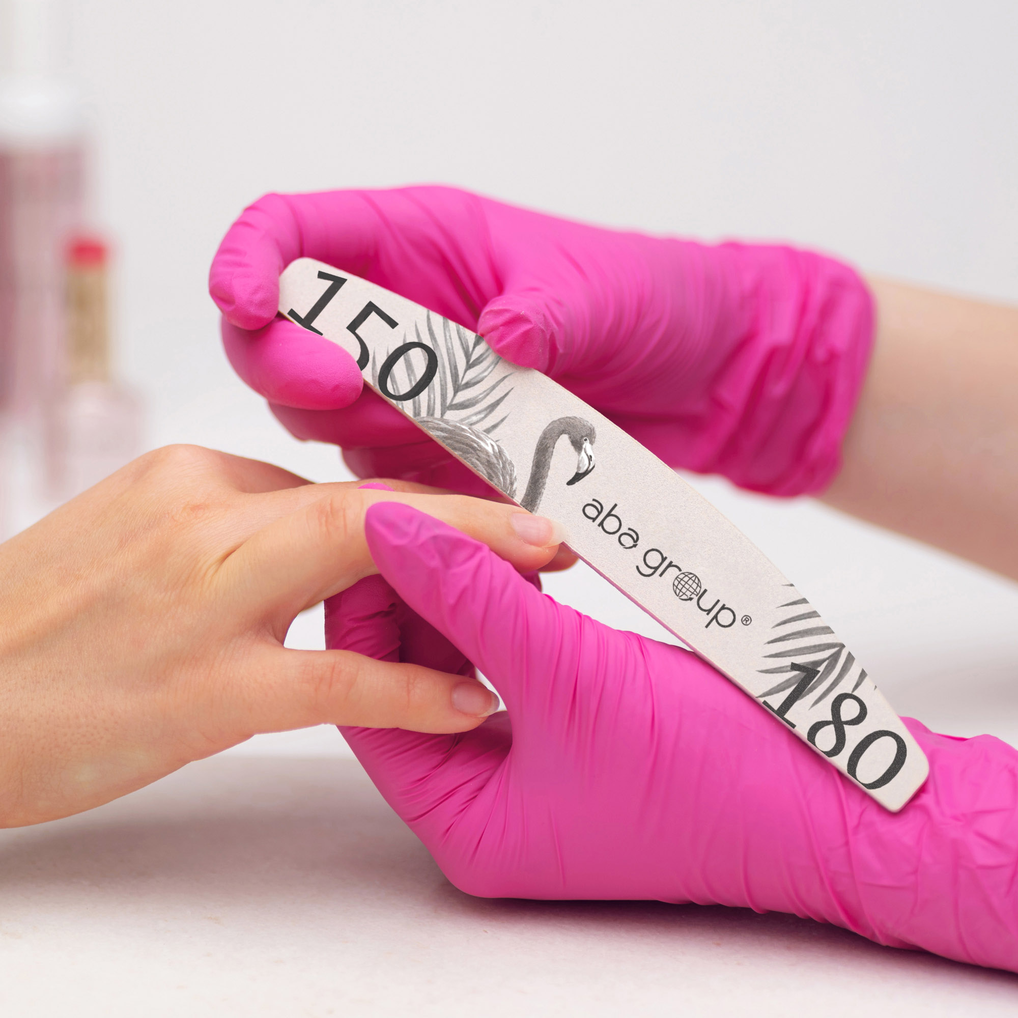 Aba Group BEZPIECZNY PAKIET Pilnik do paznokci PÓŁKSIĘŻYC 150/180 SLIM – FLAMING, 500 sztuk Aba Group BEZPIECZNY PAKIET Pilnik do paznokci PÓŁKSIĘŻYC 150/180 SLIM – FLAMING, 500 sztuk