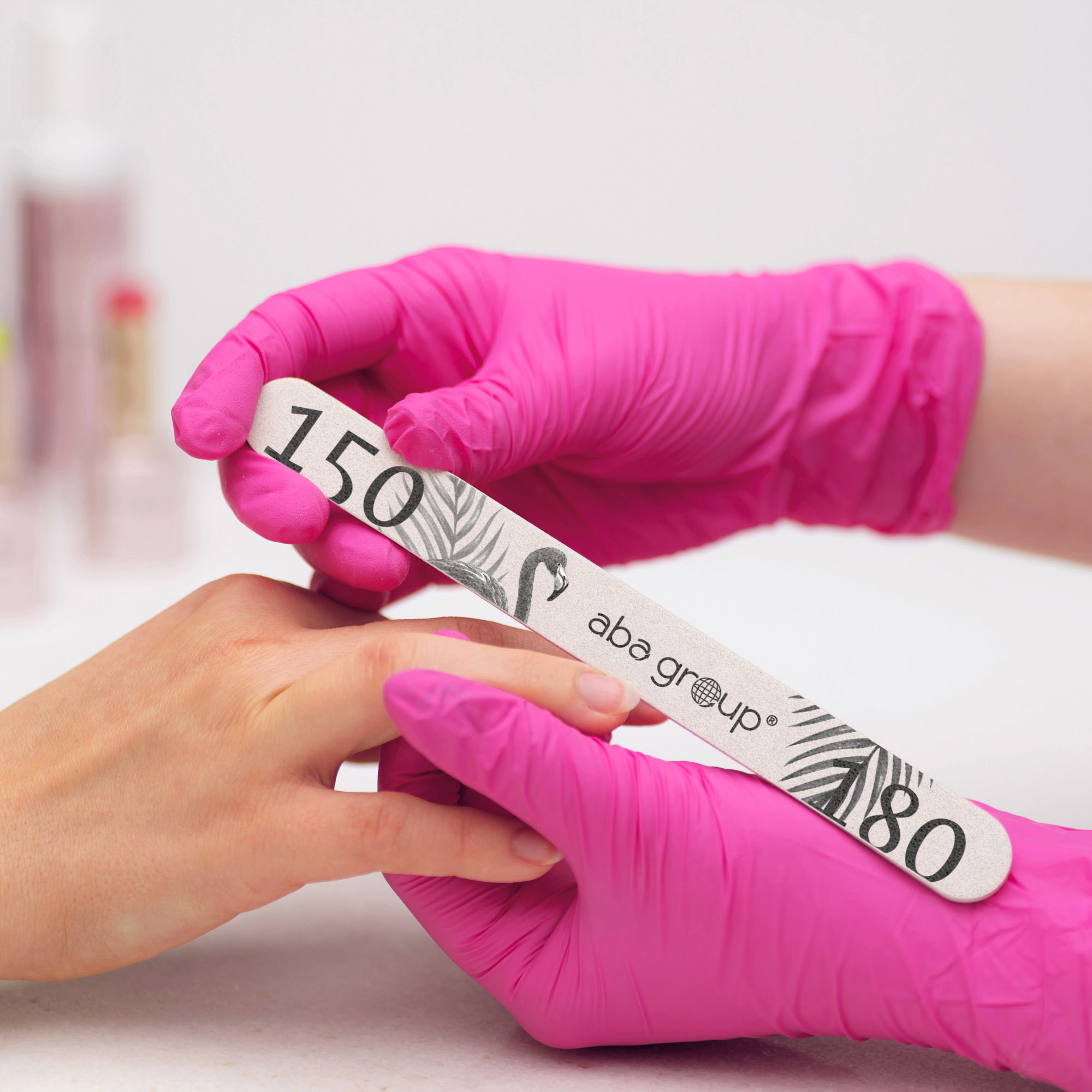 Aba Group BEZPIECZNY PAKIET Pilnik do paznokci PROSTY 150/180 STANDARD – FLAMING, 500 sztuk Aba Group BEZPIECZNY PAKIET Pilnik do paznokci PROSTY 150/180 STANDARD – FLAMING, 500 sztuk