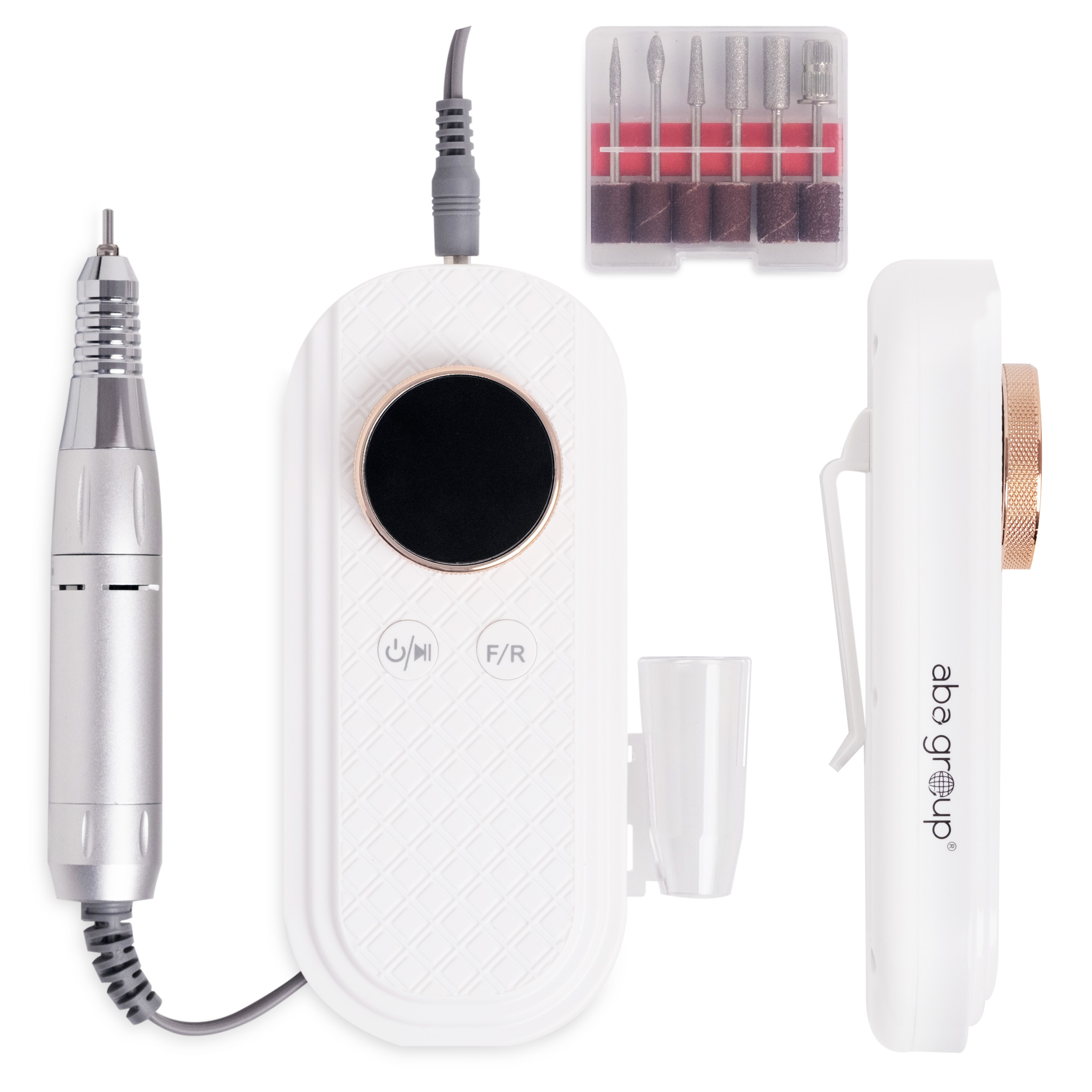 Aba Group Frezarka do paznokci Frezzia 111 50W do manicure i pedicure biała, bezprzewodowa