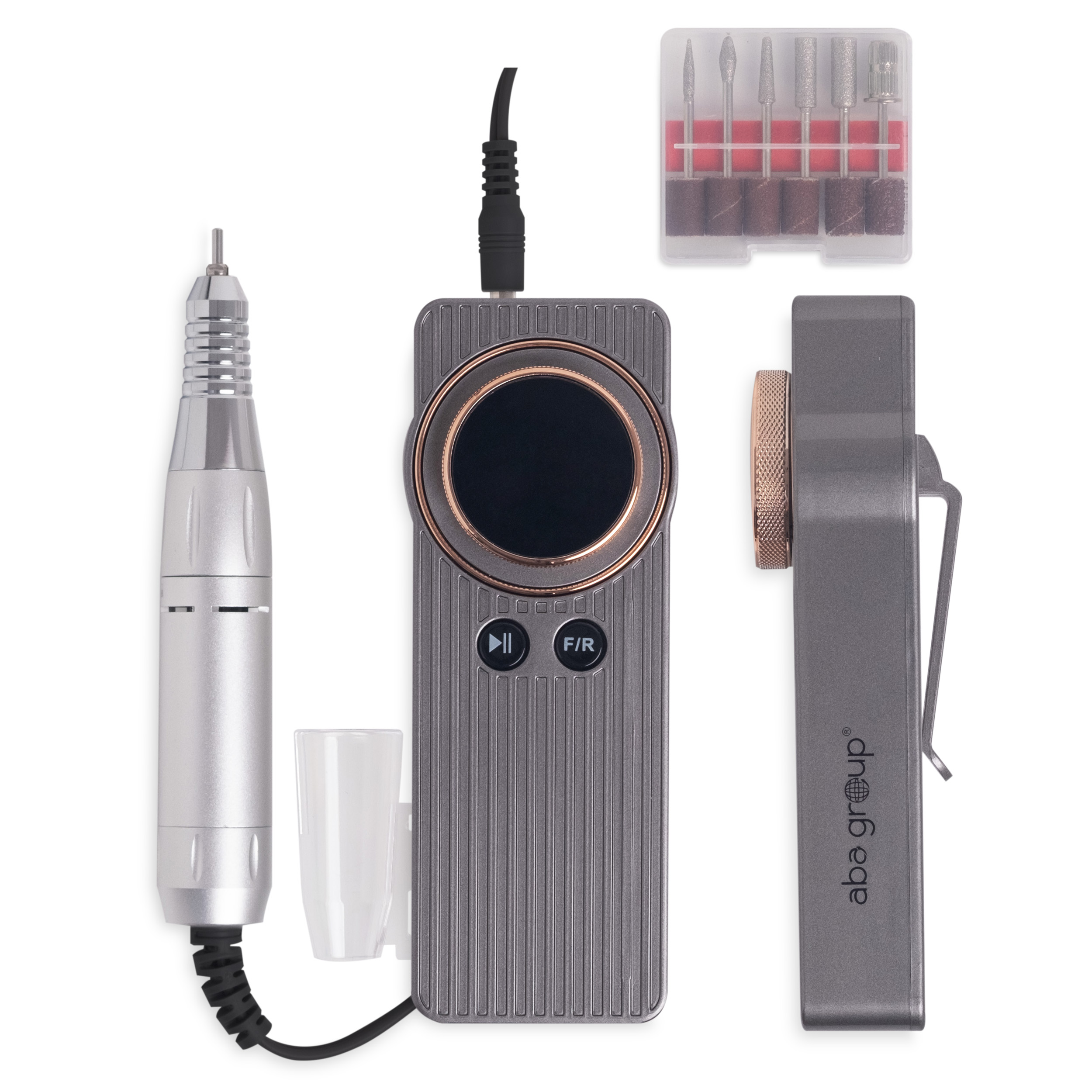 Aba Group Frezarka do paznokci Frezzia 108 50W do manicure i pedicure szara, bezprzewodowa