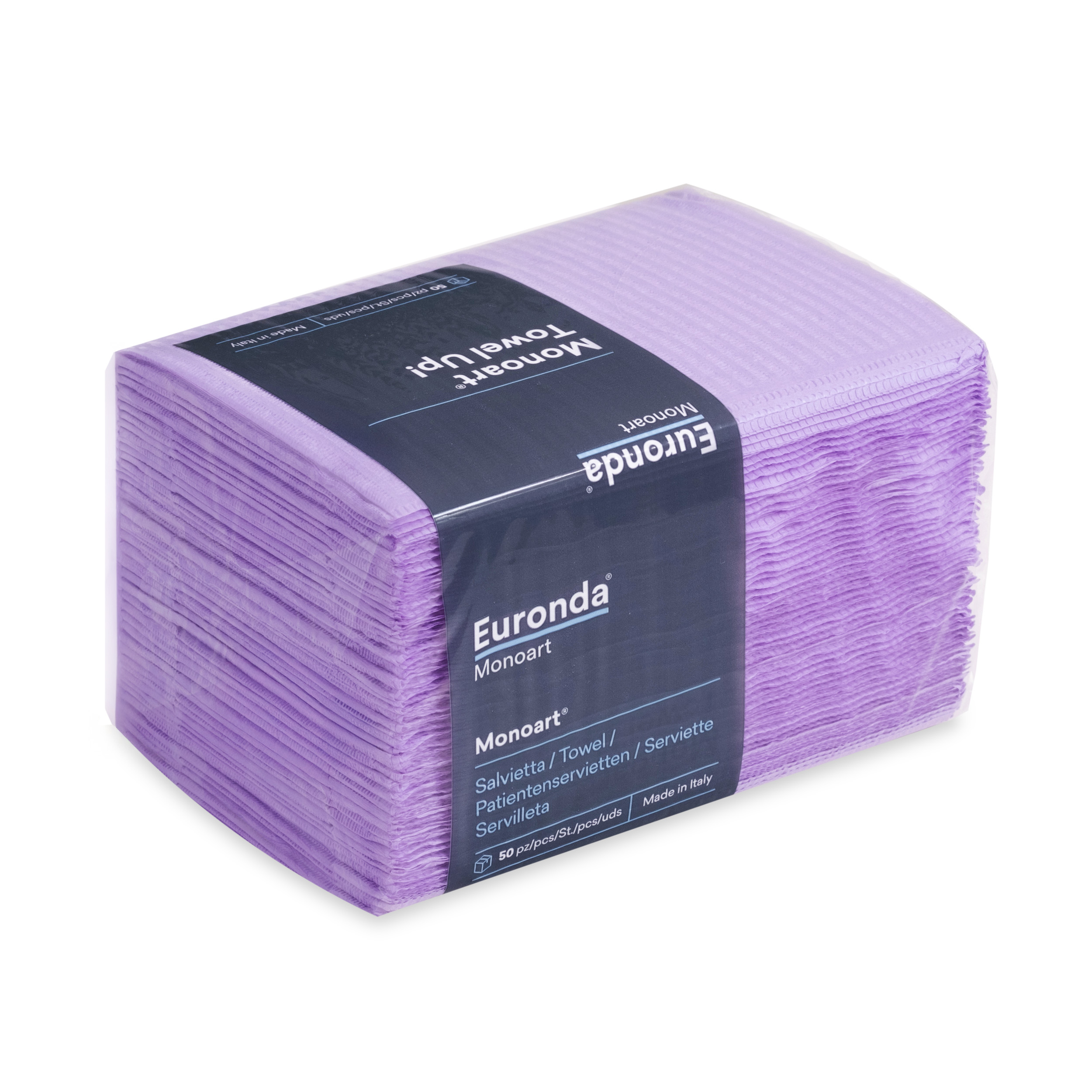Euronda Serwety papierowo-foliowe Towel Up! fioletowe, 50 szt.