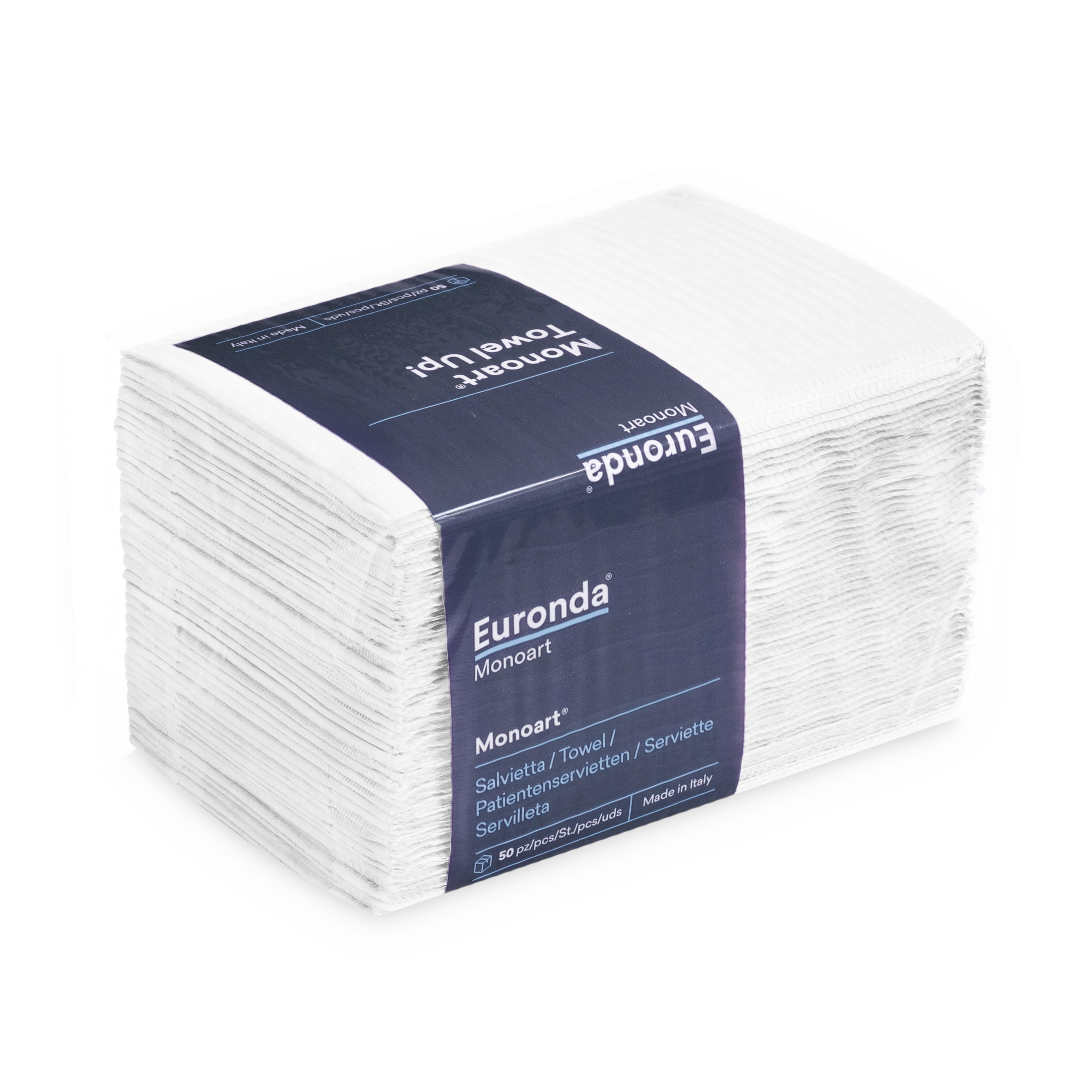 Euronda Serwety papierowo-foliowe Towel Up! białe, 50 szt.