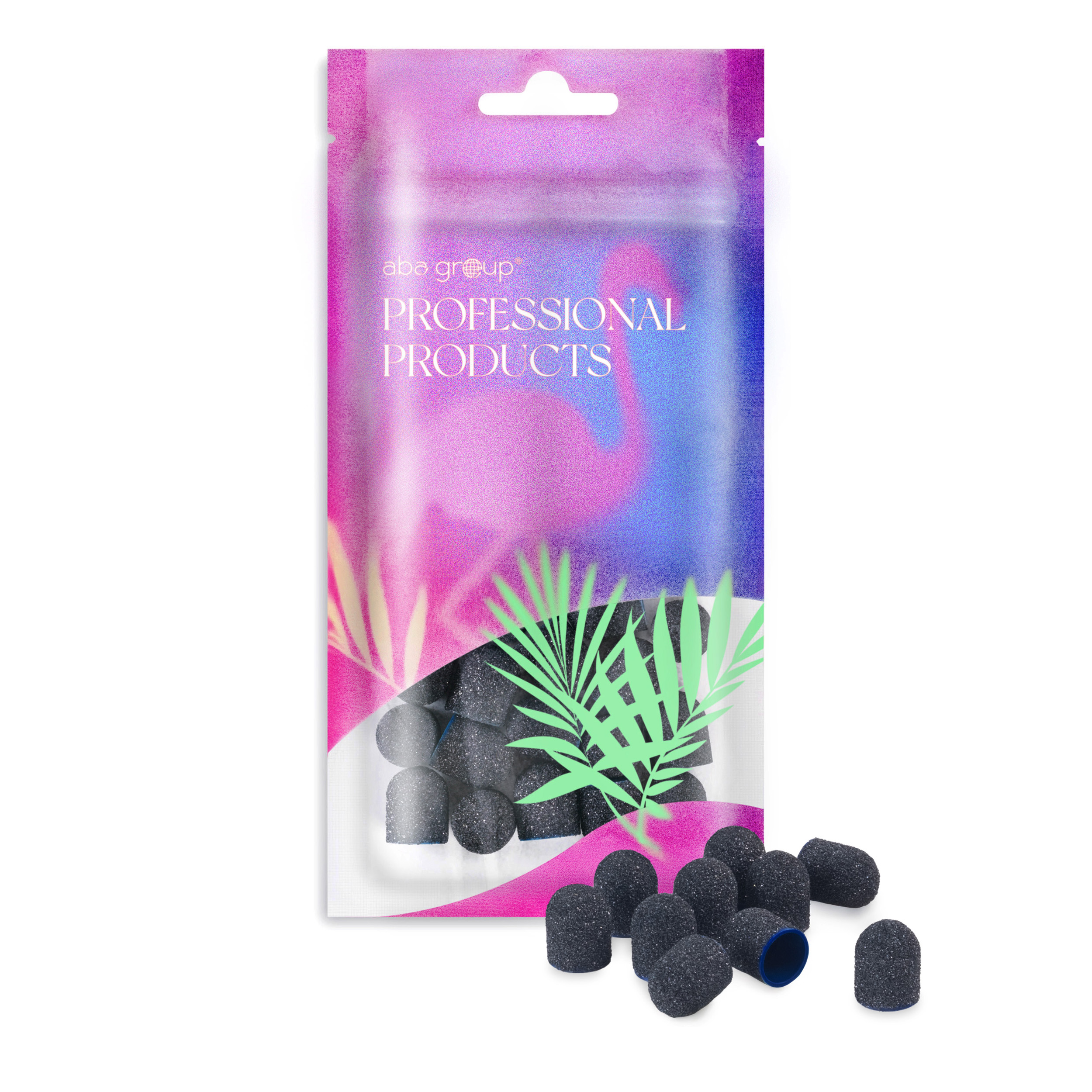 Aba Group Kapturki ścierne do pedicure 10 mm gradacja 120 - 30 sztuk