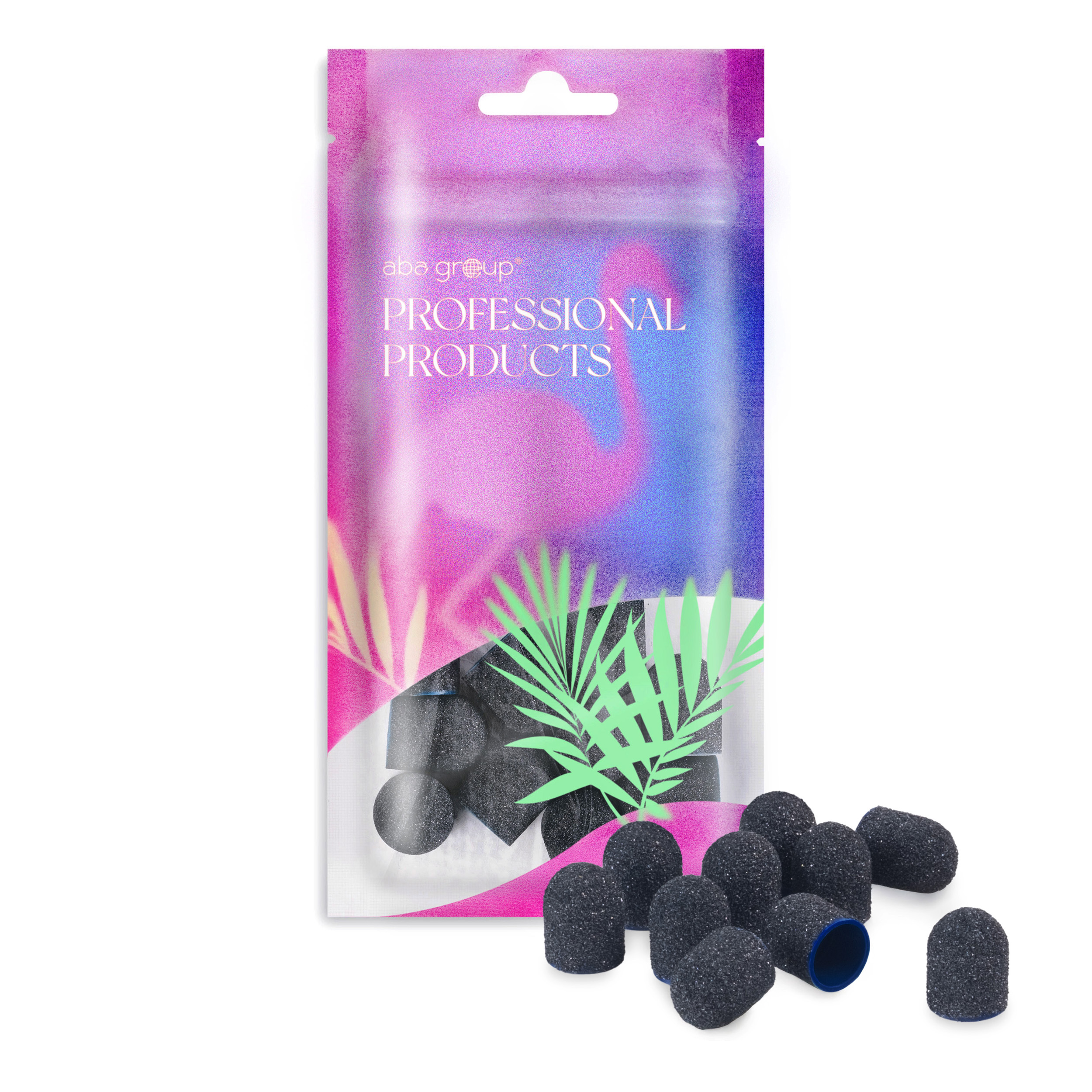 Aba Group Kapturki ścierne do pedicure 13 mm gradacja 120 - 25 sztuk