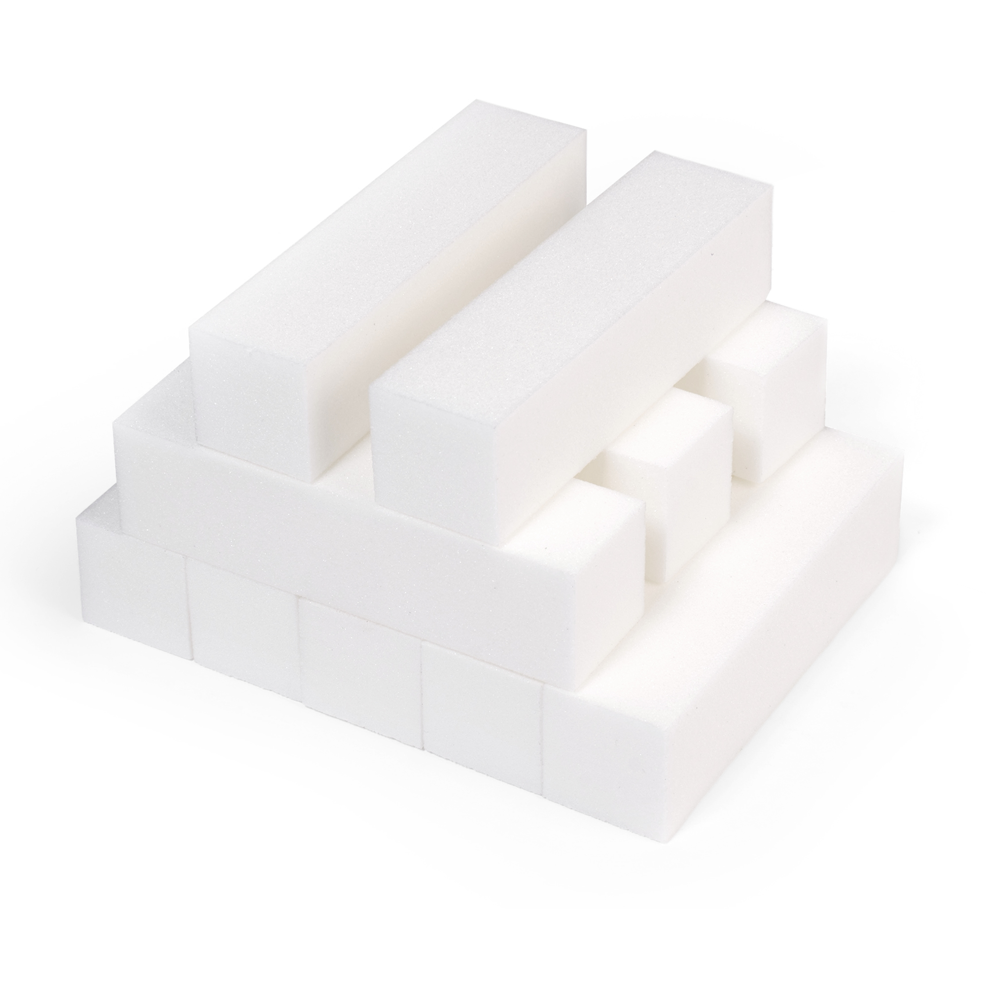 Polerka do paznokci do matowienia, blok polerski do manicure 100/100, 10 szt.