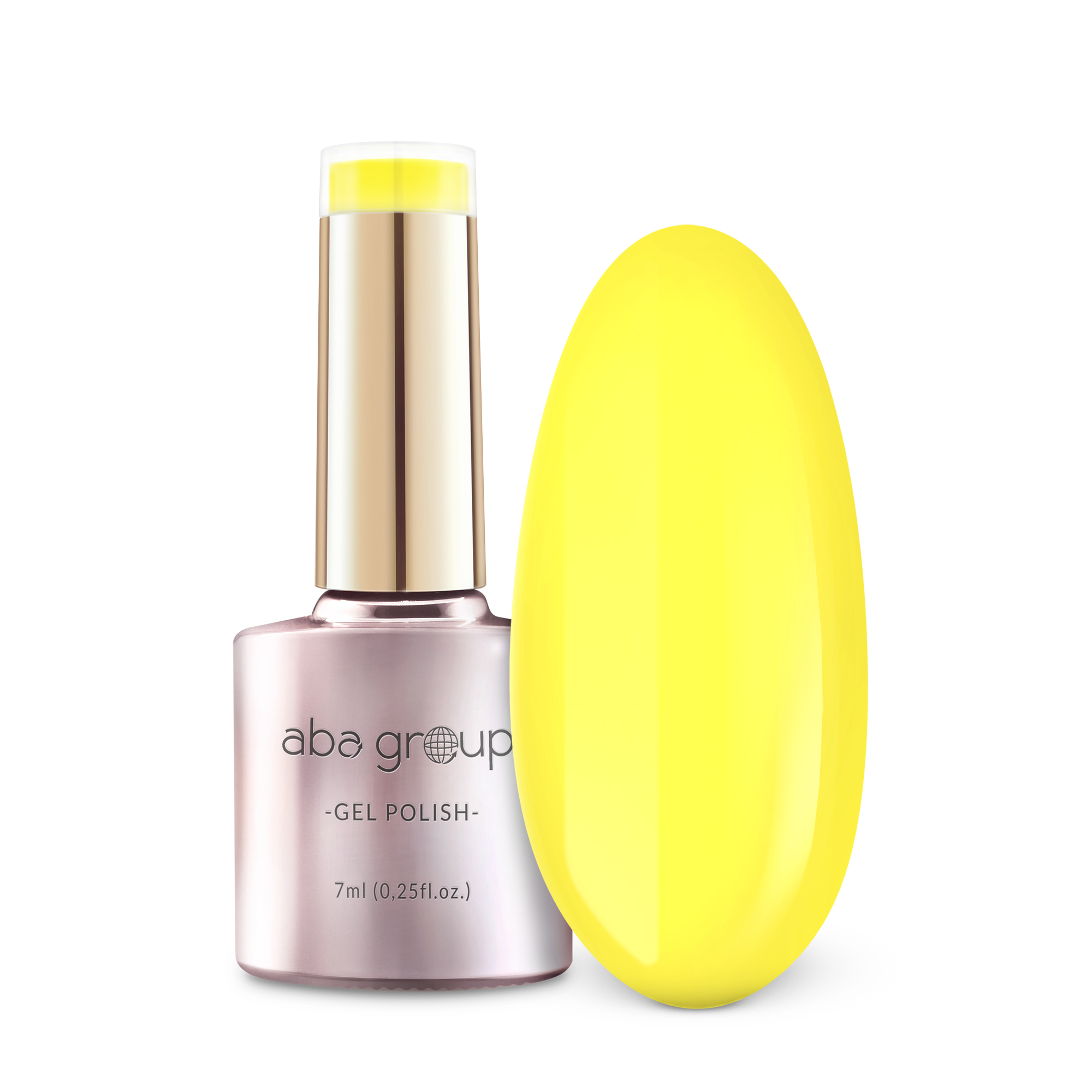 Aba Group Lakier hybrydowy do paznokci Żółty Neon 729 Lemon Volt - 7 ml
